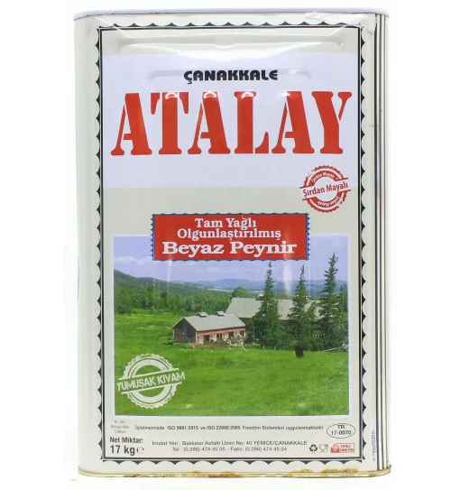 Atalay Olgunlaştırılmış Ezine Klasik Yumuşak Peynir Teneke