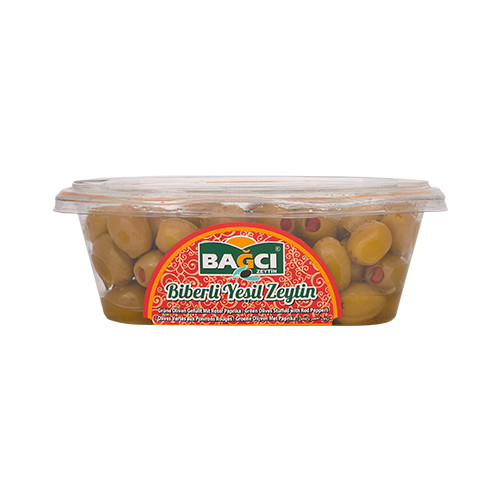 Bağcı Yeşil Zeytin Biberli Kase 400G
