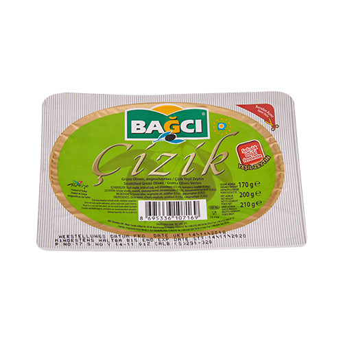 Bağcı Yeşil Zeytin Çizik Paket 200G