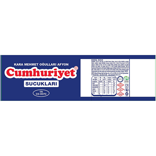 Cumhuriyet Fermente Kangal Sucuk 450-500gr — ürün görseli 2