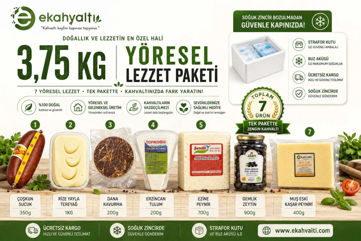 Ekahvaltı Zengin Paket Tam 7 Çeşit 3750gr