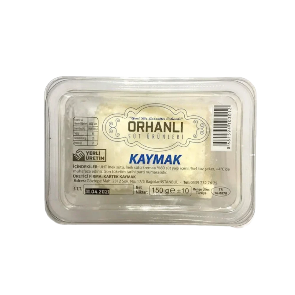 Orhanlı Rulo Kaymak 140 Gr