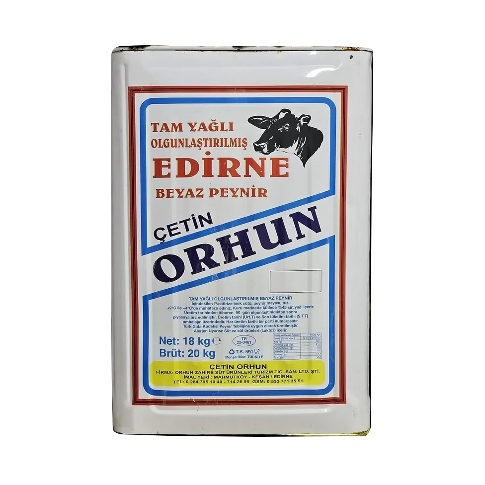 Orhun Tam Yağlı Olgunlaştırılmış Edirne Klasik Peynir