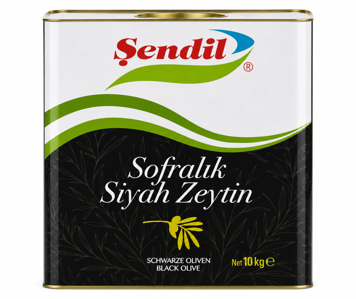 Şendil Siyah Gemlik Zeytin Özel Special 200-231 10KG