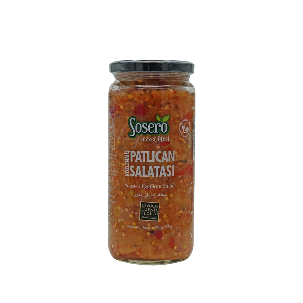 Sosero Közlenmiş Patlıcan Salatası 435 gr Cam Kavanoz
